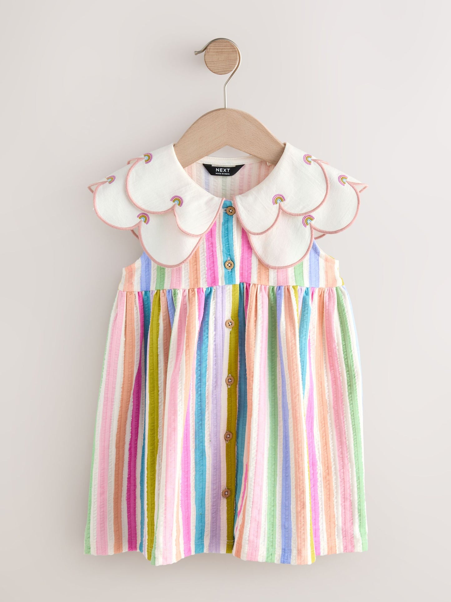 Rainbow Collared Summer Dress (3mths-7yrs) image 5