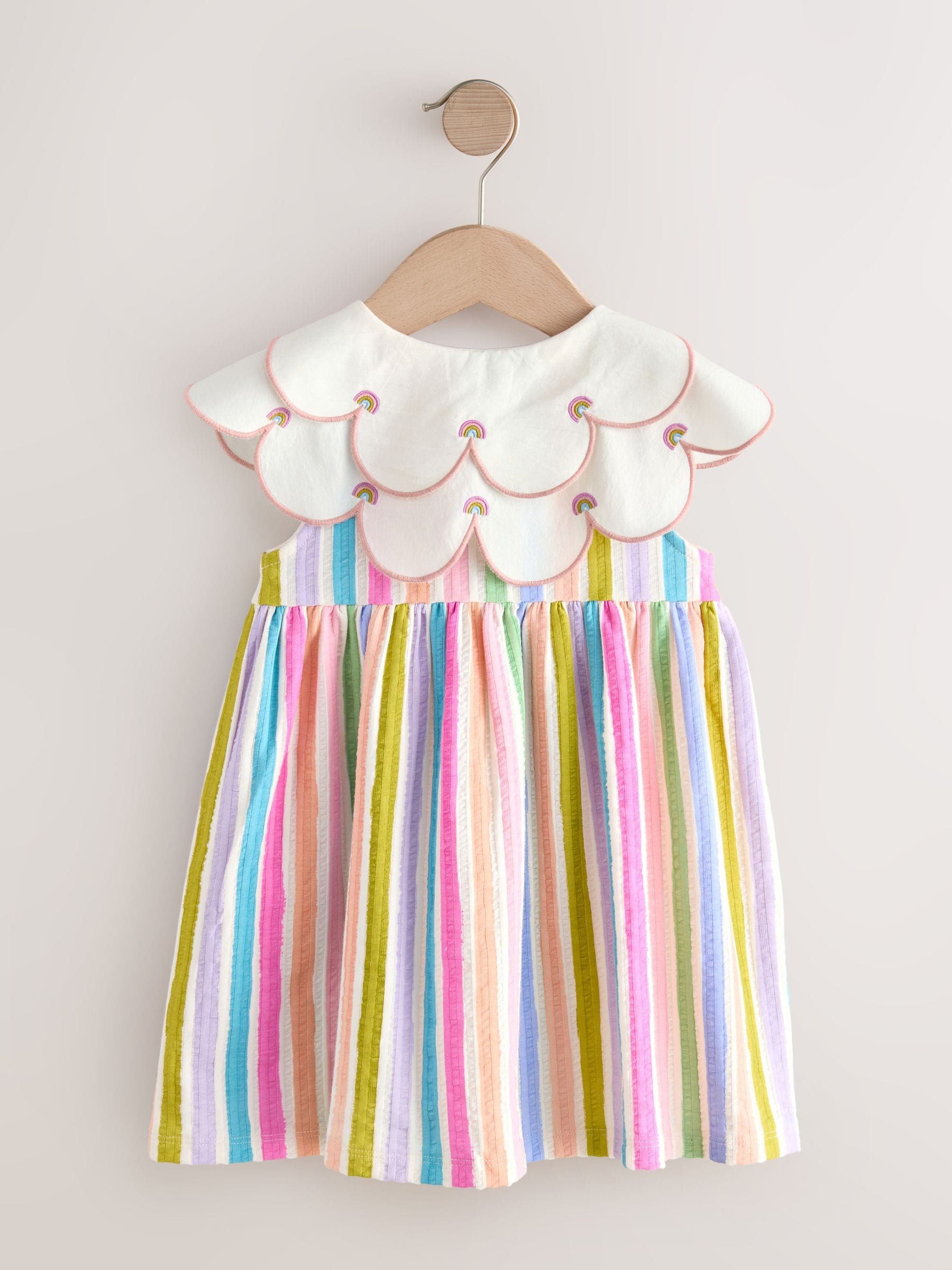 Rainbow Collared Summer Dress (3mths-7yrs) image 6