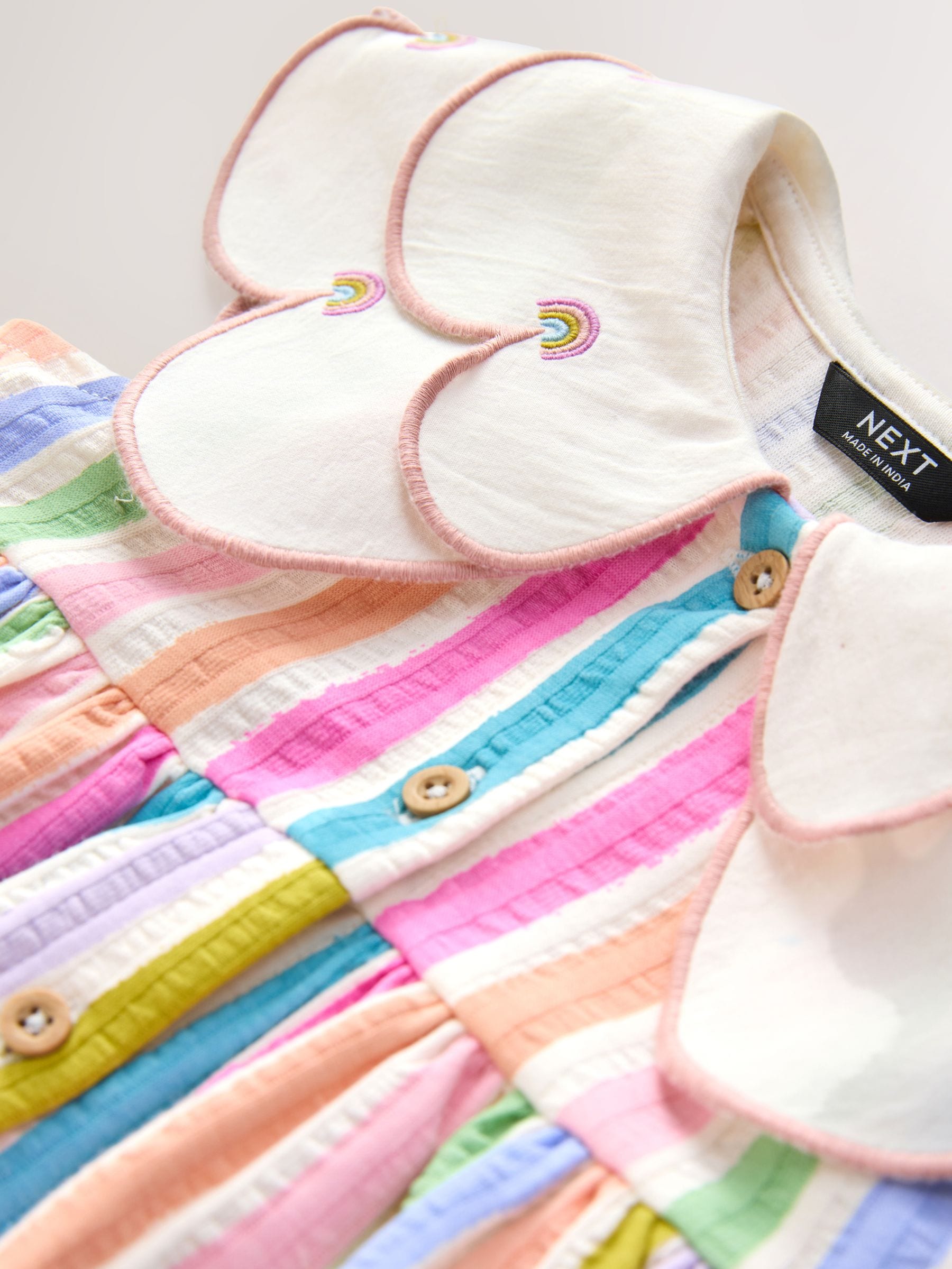 Rainbow Collared Summer Dress (3mths-7yrs) image 7