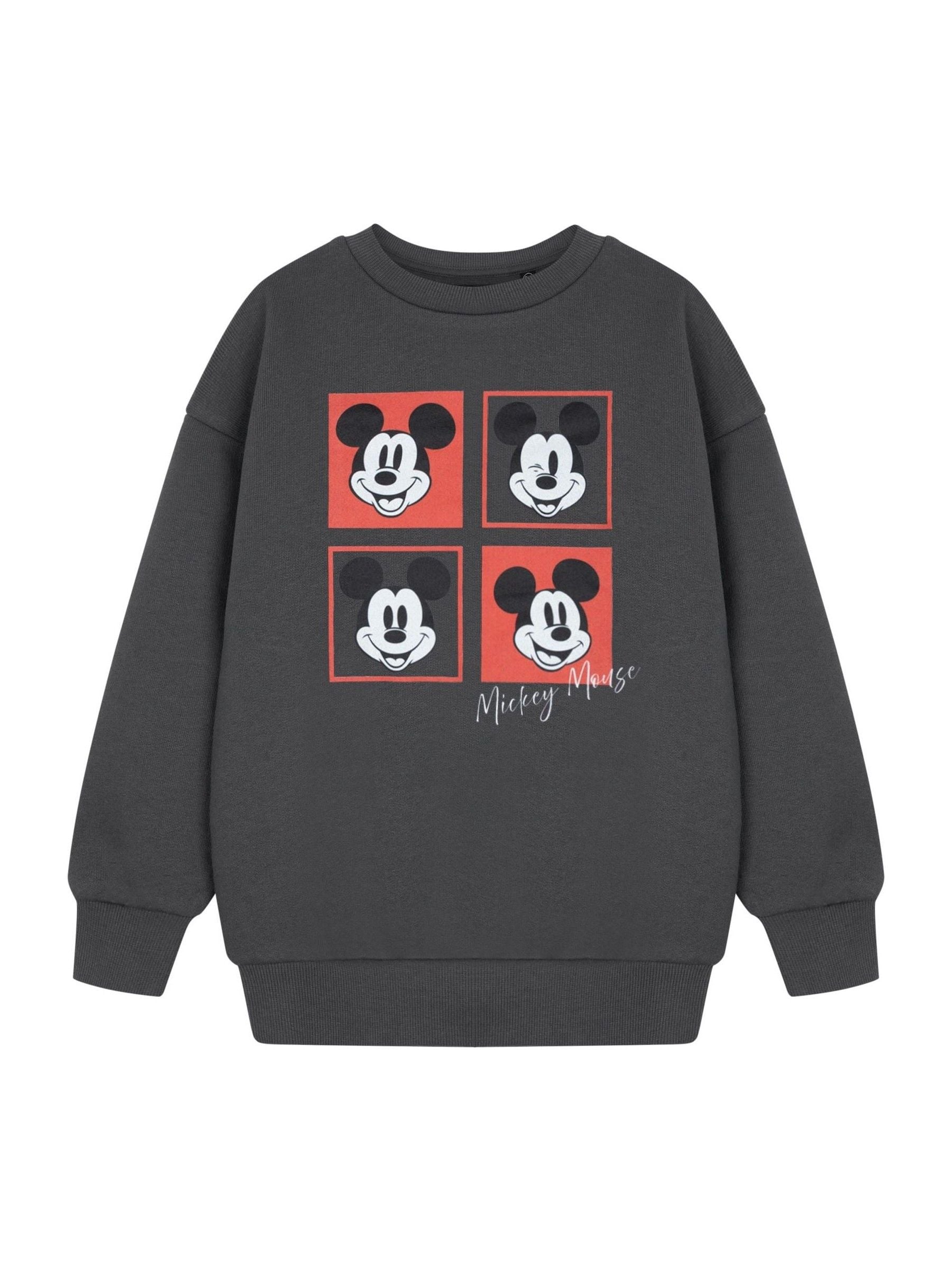 Dsiney Kidz - Vanilla Underground Grey Boys Disney Mickey Mouse 100% Cotton Sweatshirt image 1