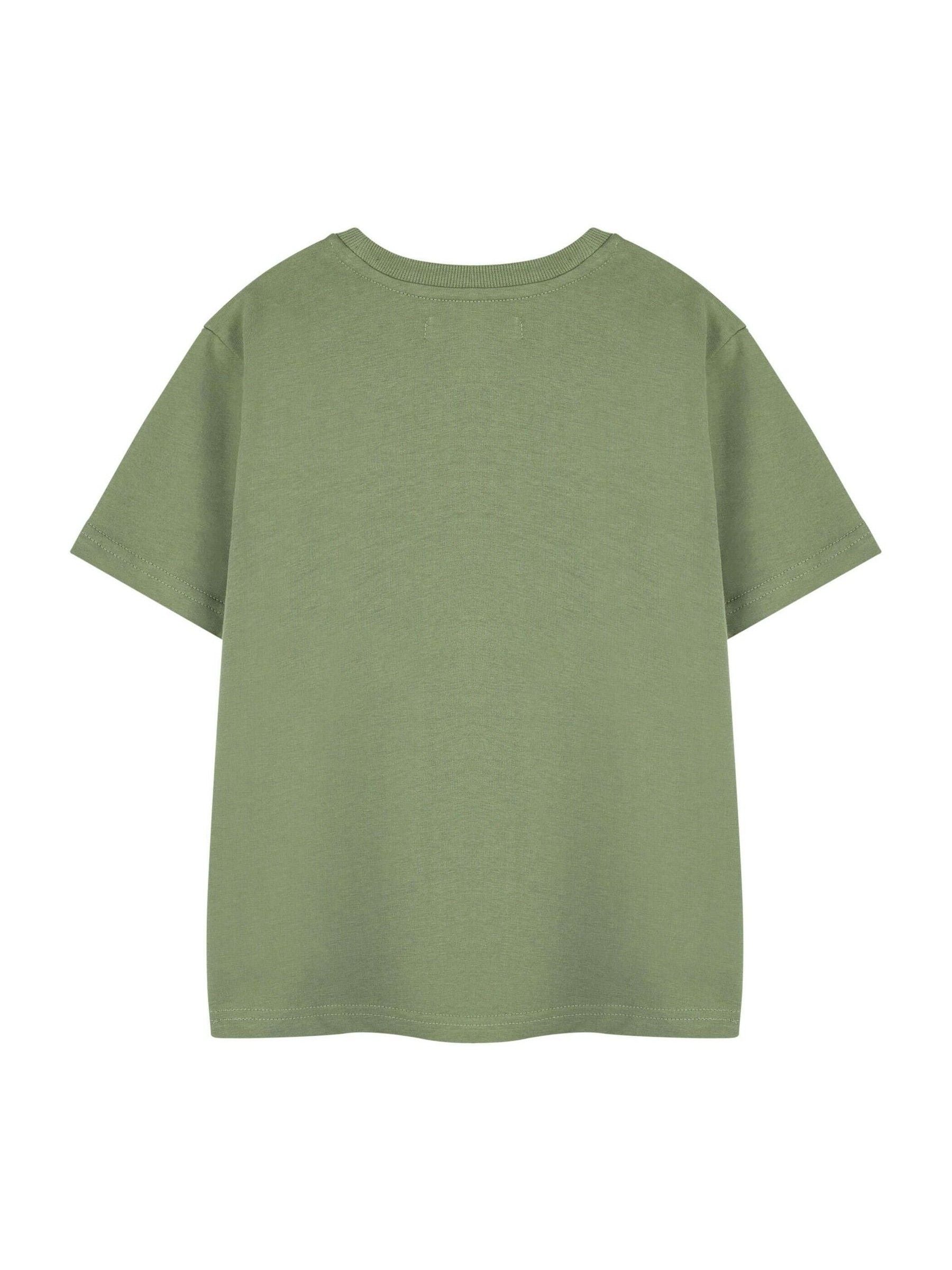 Dsiney Kidz - Vanilla Underground Green Boys Minecraft Short Sleeved 100% Cotton T-Shirt image 2