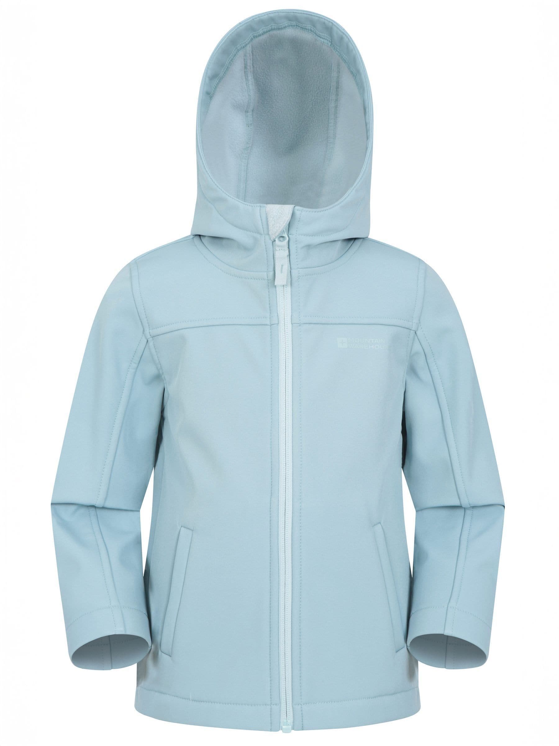 Dsiney Kidz - Mountain Warehouse Blue Exodus Kids Water Resistant Softshell Jacket image 2