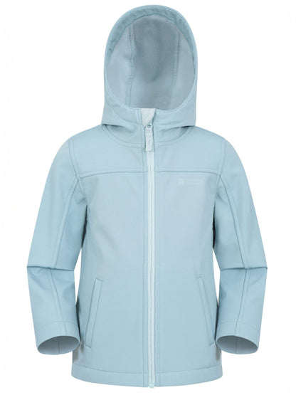 Dsiney Kidz - Mountain Warehouse Blue Exodus Kids Water Resistant Softshell Jacket image 2
