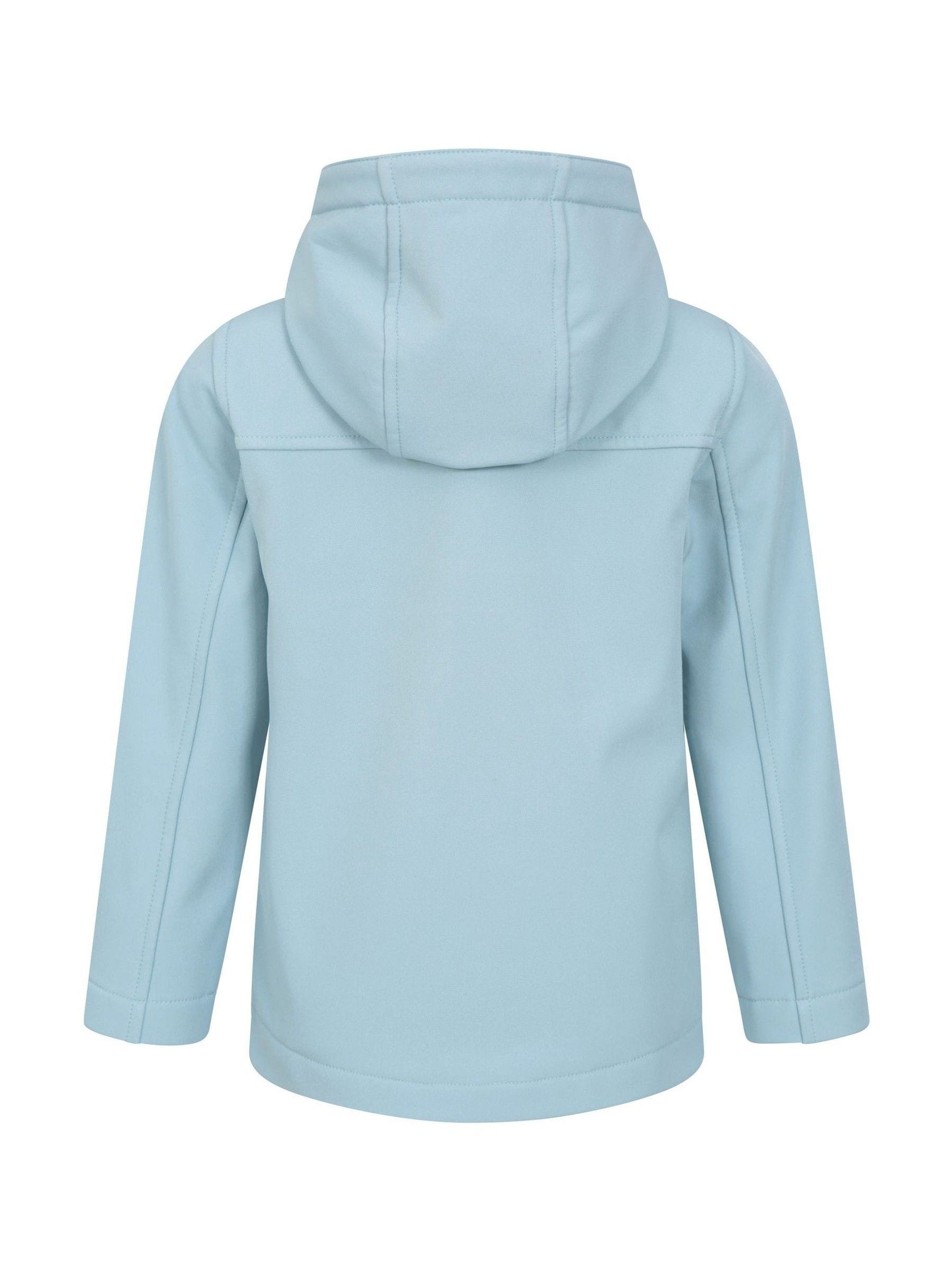 Dsiney Kidz - Mountain Warehouse Blue Exodus Kids Water Resistant Softshell Jacket image 4