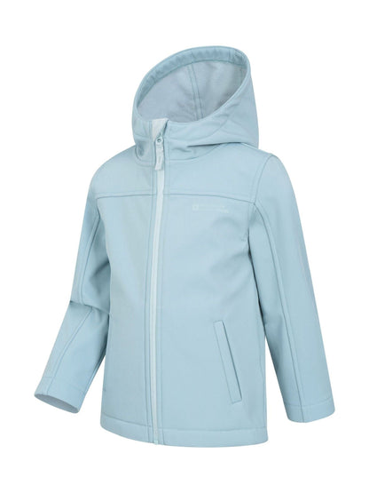Dsiney Kidz - Mountain Warehouse Blue Exodus Kids Water Resistant Softshell Jacket image 5