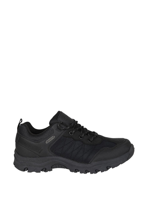 Mountain Warehouse Black Stampede Kids Waterproof Walking Shoes image 1