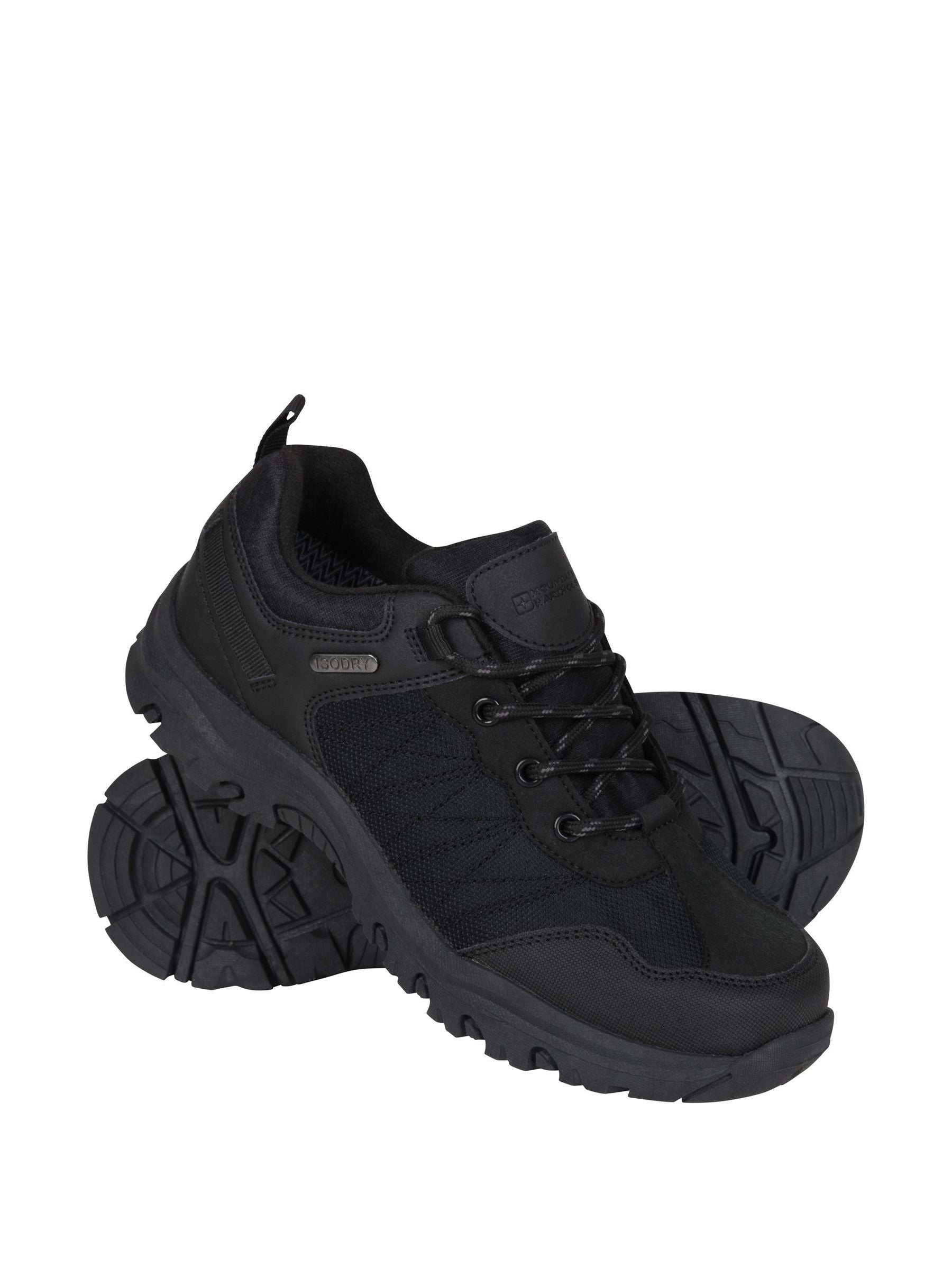 Mountain Warehouse Black Stampede Kids Waterproof Walking Shoes image 3