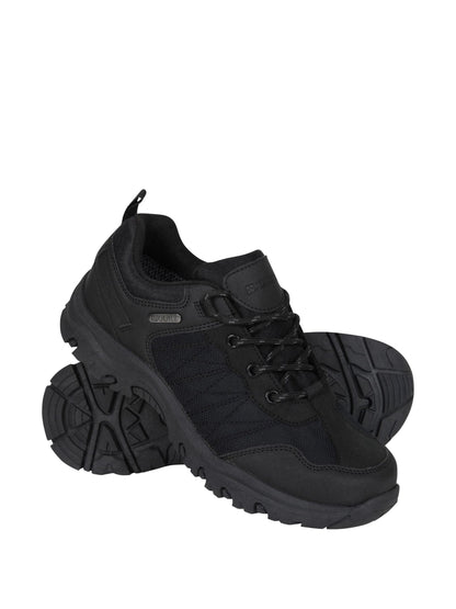 Mountain Warehouse Black Stampede Kids Waterproof Walking Shoes image 3