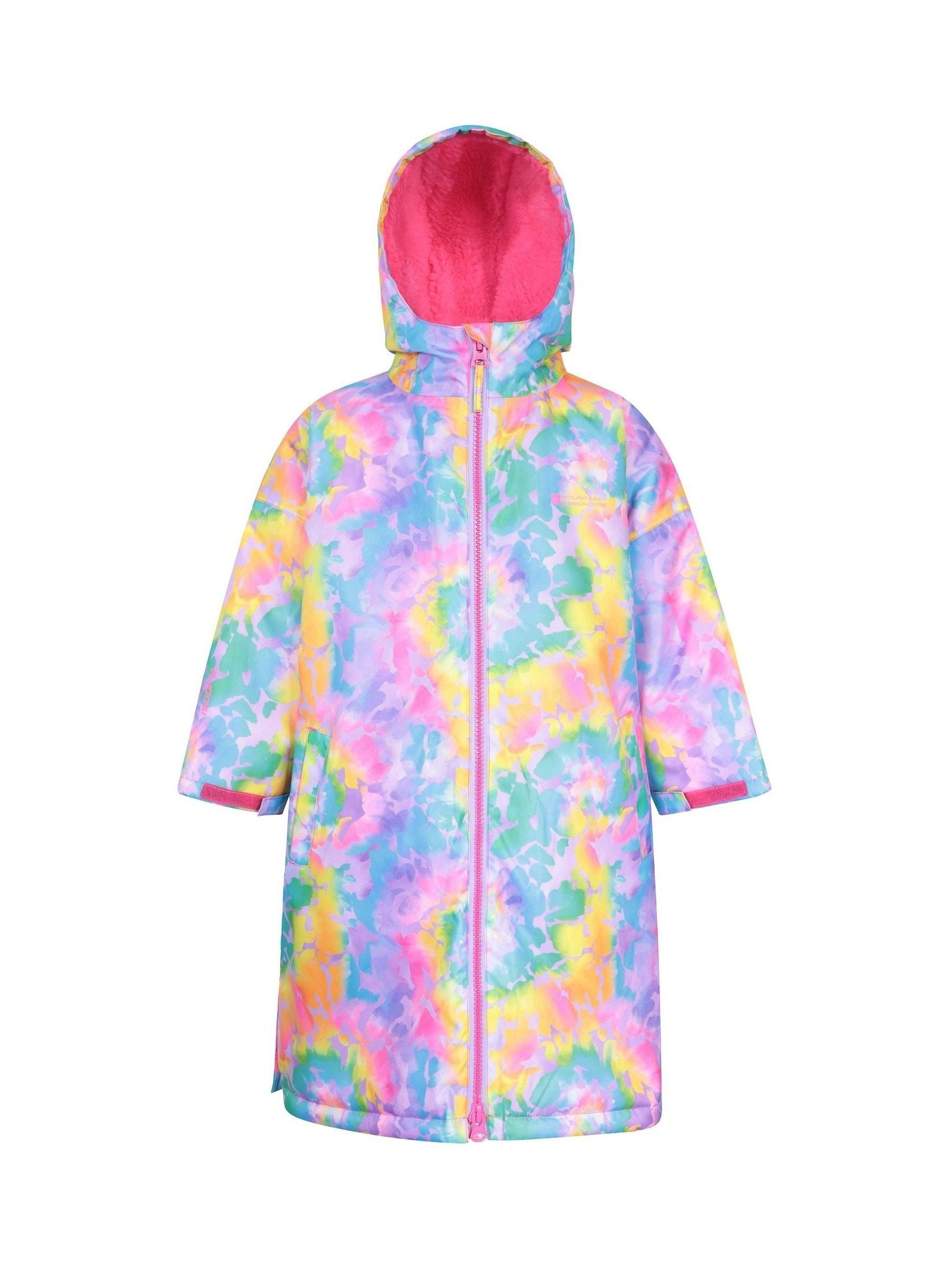 Mountain Warehouse Multi Tidal Printed Kids Waterproof Changing Robe image 1