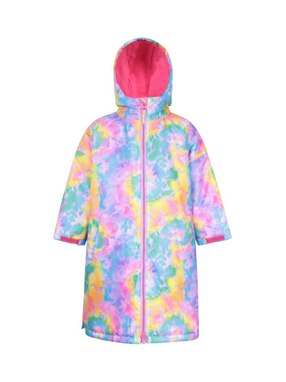 Mountain Warehouse Multi Tidal Printed Kids Waterproof Changing Robe image 1