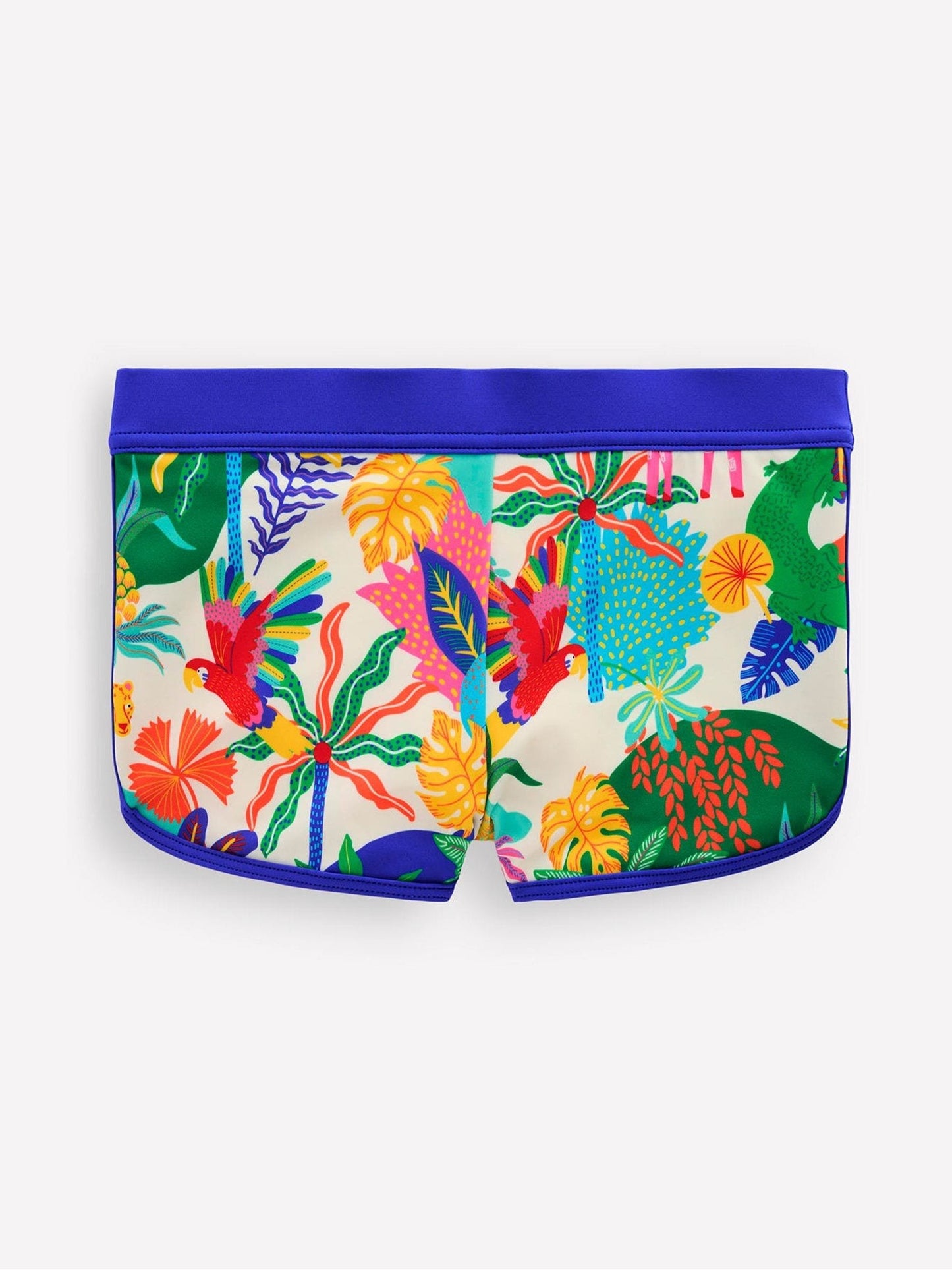 Boden Cream Patterned Swim Shorts image 1