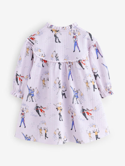 Pink Cath Kidston Christmas Sweat Dress (3mths-7yrs) image 6