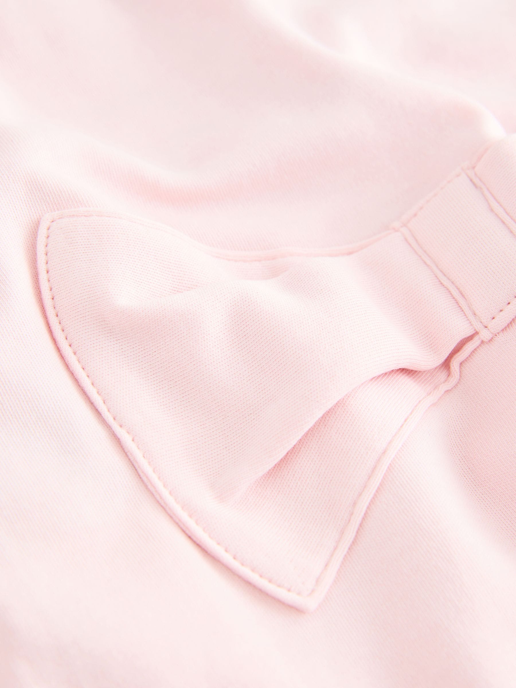 Baker by Ted Baker Pink Born In 2026 Ribbon Bow Sleepsuit image 3