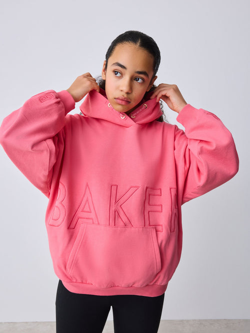 Baker by Ted Baker Oversized Embroidered Graphic Hoodie image 1