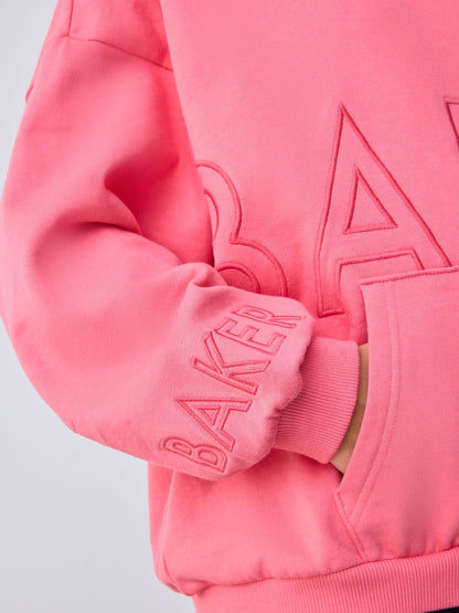 Baker by Ted Baker Oversized Embroidered Graphic Hoodie image 4