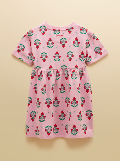 Joules Girls' Emma Pink Short Sleeve Sweater Dress image 2