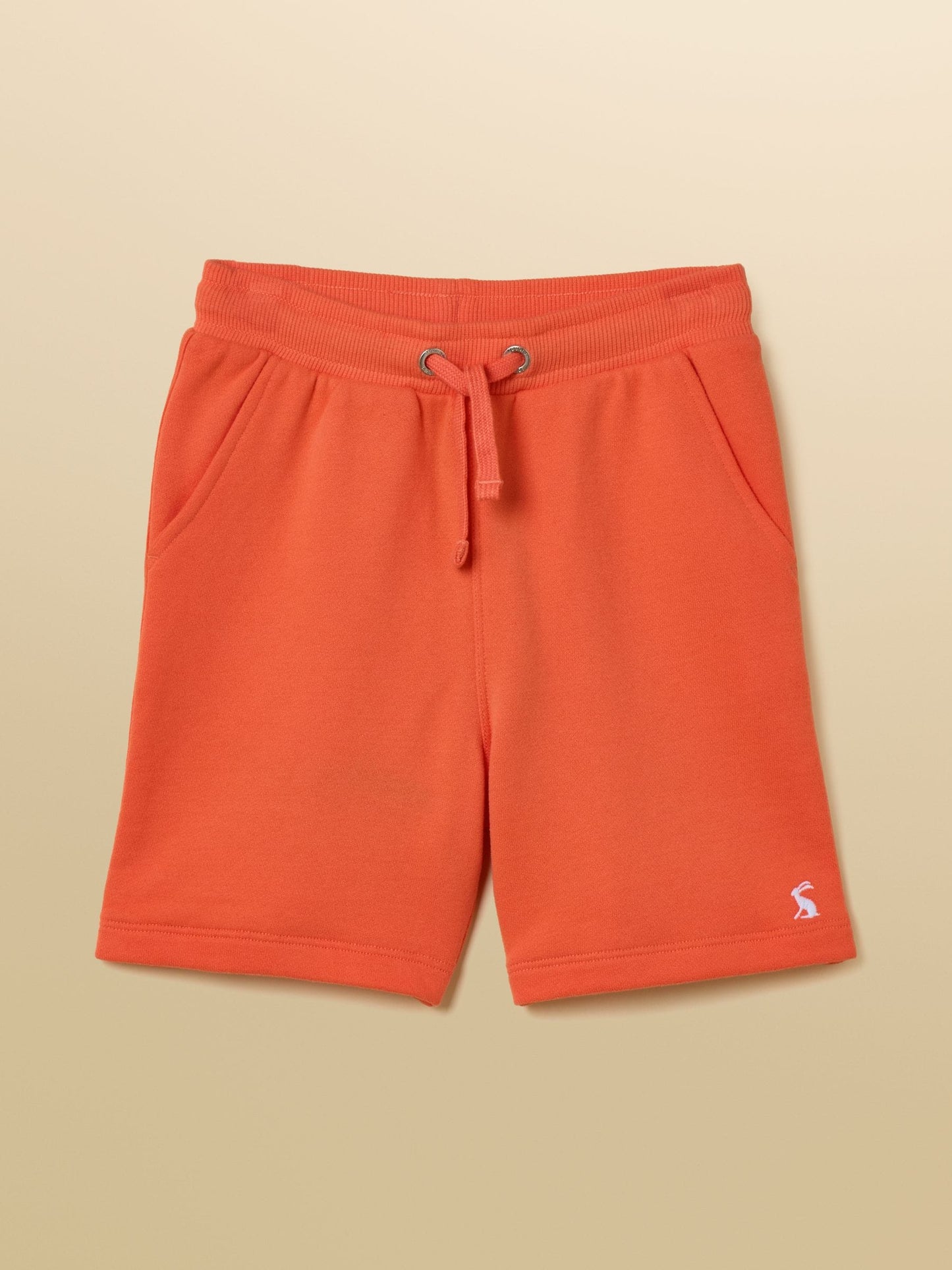 Joules Kids' Sundaze Orange Loopback Sweat Shorts image 3
