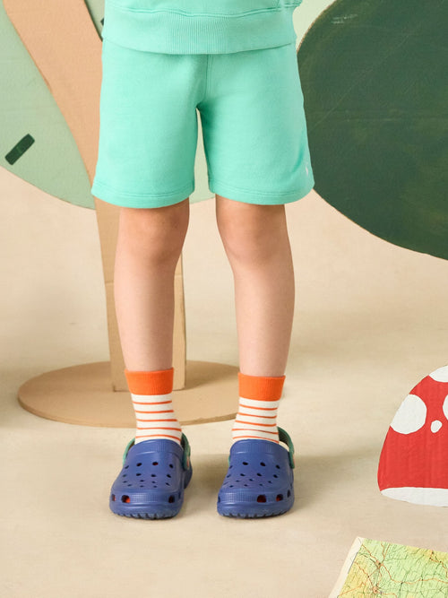 Joules Kids' Sundaze Turquoise Green Loopback Sweat Shorts image 1