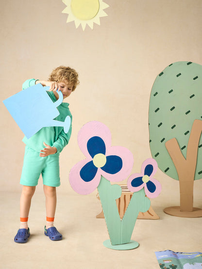 Dsiney Kidz - Joules Kids' Sundaze Turquoise Green Loopback Sweat Shorts image 4