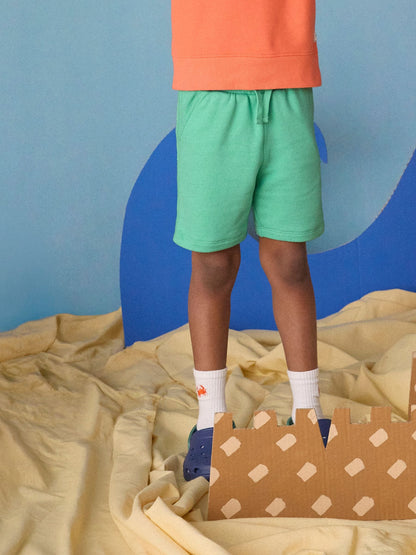 Dsiney Kidz - Joules Kids' Sundaze Turquoise Green Loopback Sweat Shorts image 1