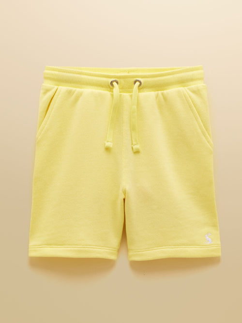 Joules Kids' Sundaze Yellow Loopback Sweat Shorts image 1