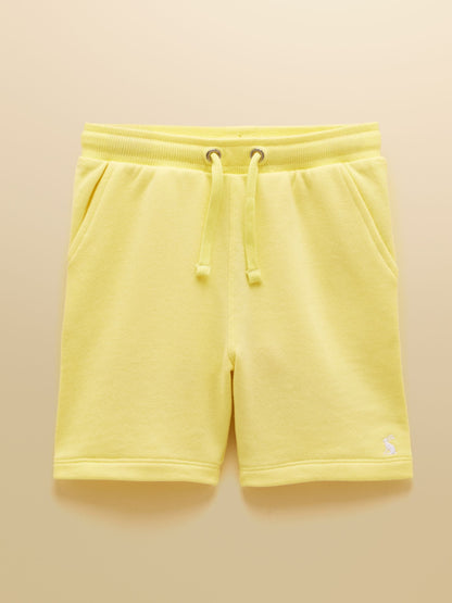 Joules Kids' Sundaze Yellow Loopback Sweat Shorts image 1