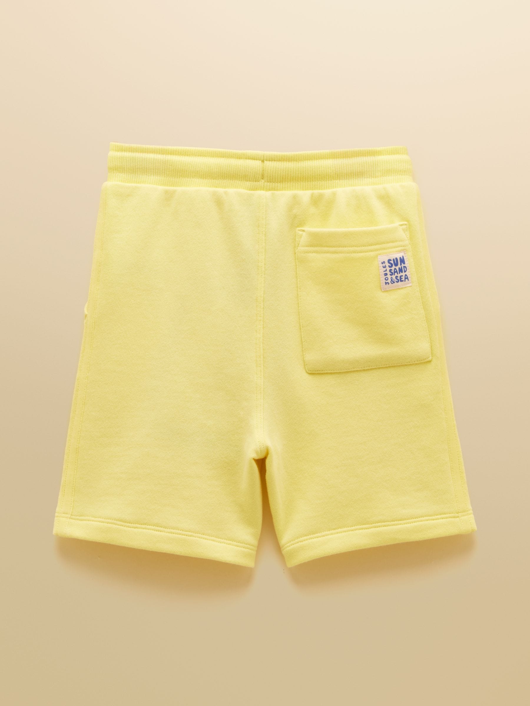 Joules Kids' Sundaze Yellow Loopback Sweat Shorts image 2