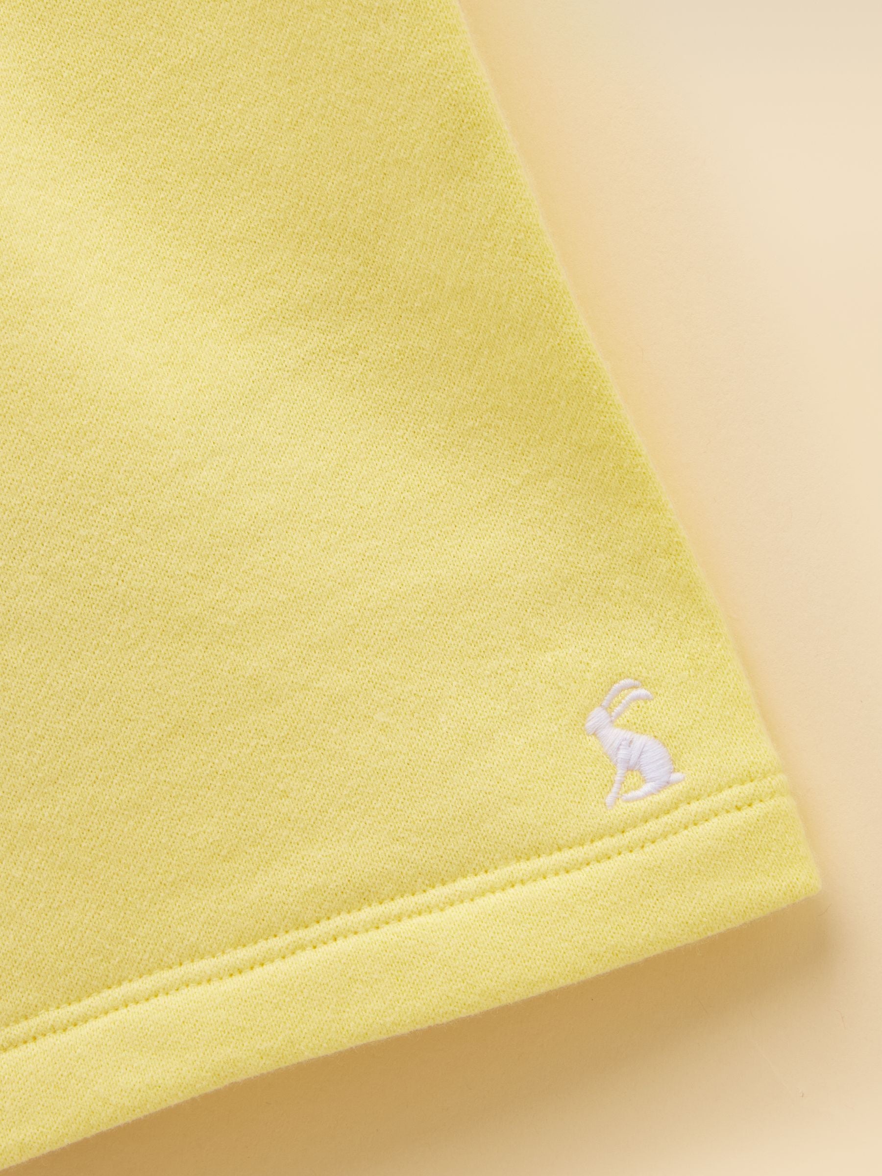 Joules Kids' Sundaze Yellow Loopback Sweat Shorts image 3
