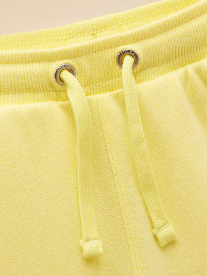Joules Kids' Sundaze Yellow Loopback Sweat Shorts image 4
