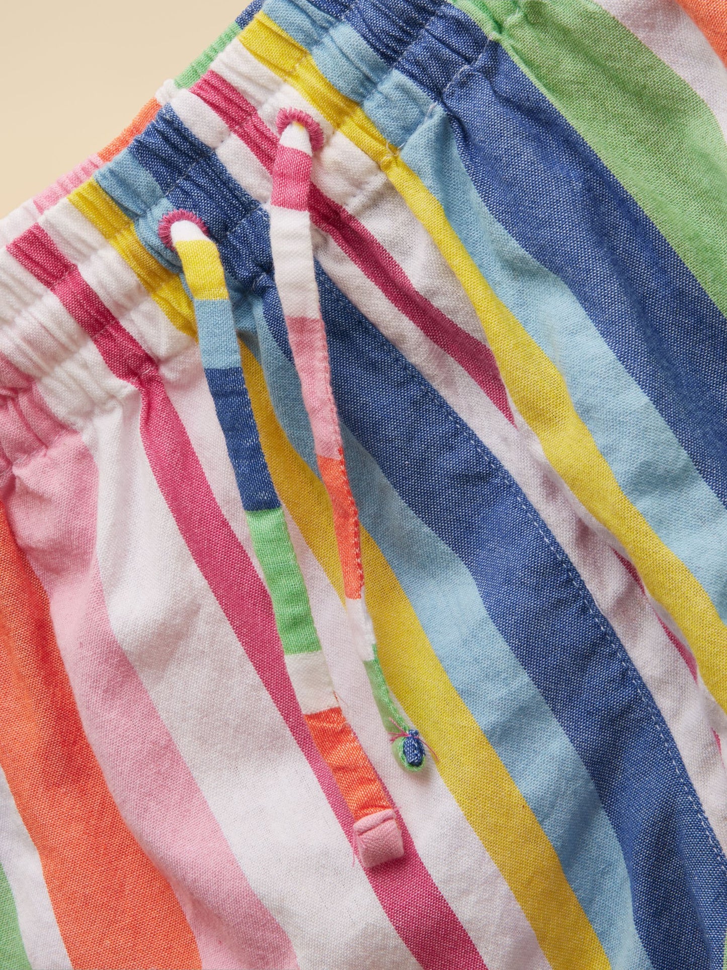 Joules Girls' Amara Multi Striped Woven Shorts image 3