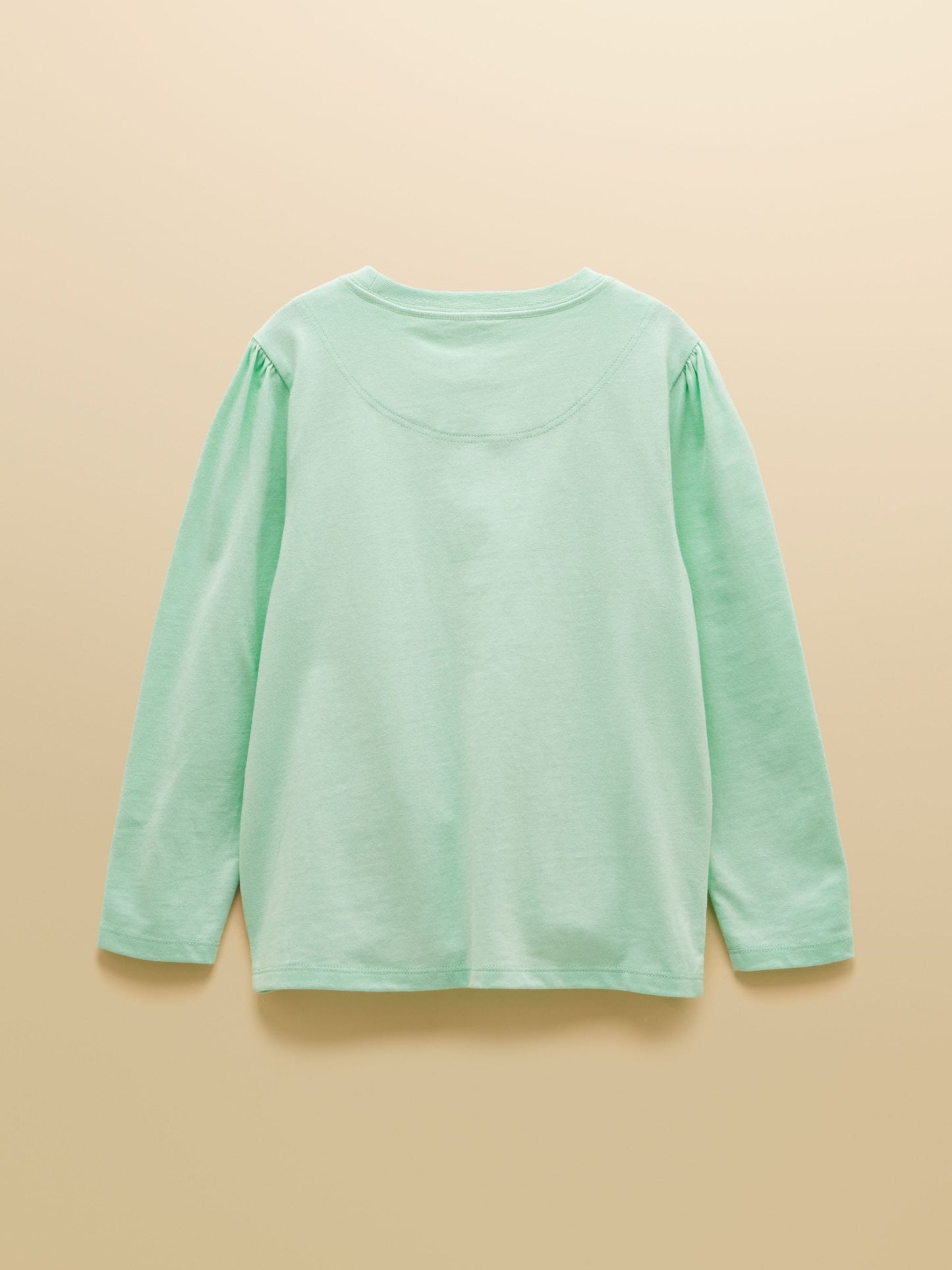 Joules Girls' Ava Mint Green Applique Long Sleeve Top image 4