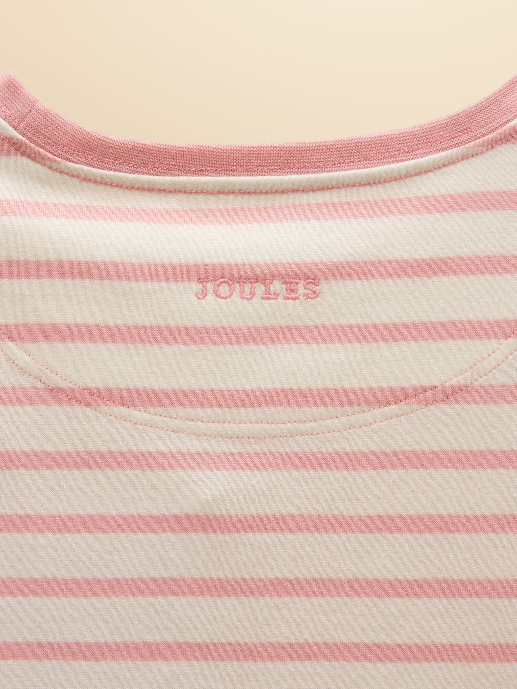 Joules Girls' Astra Pink Bunny Applique Cotton T-Shirt image 3