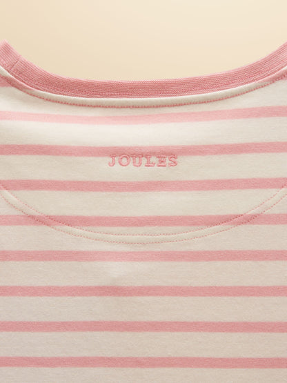 Joules Girls' Astra Pink Bunny Applique Cotton T-Shirt image 3