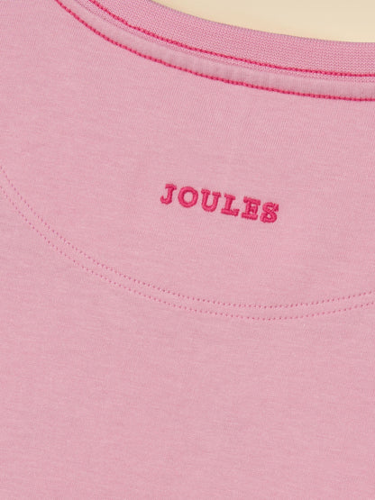 Joules Girls' Astra Pink Fairy Applique Cotton T-Shirt image 6