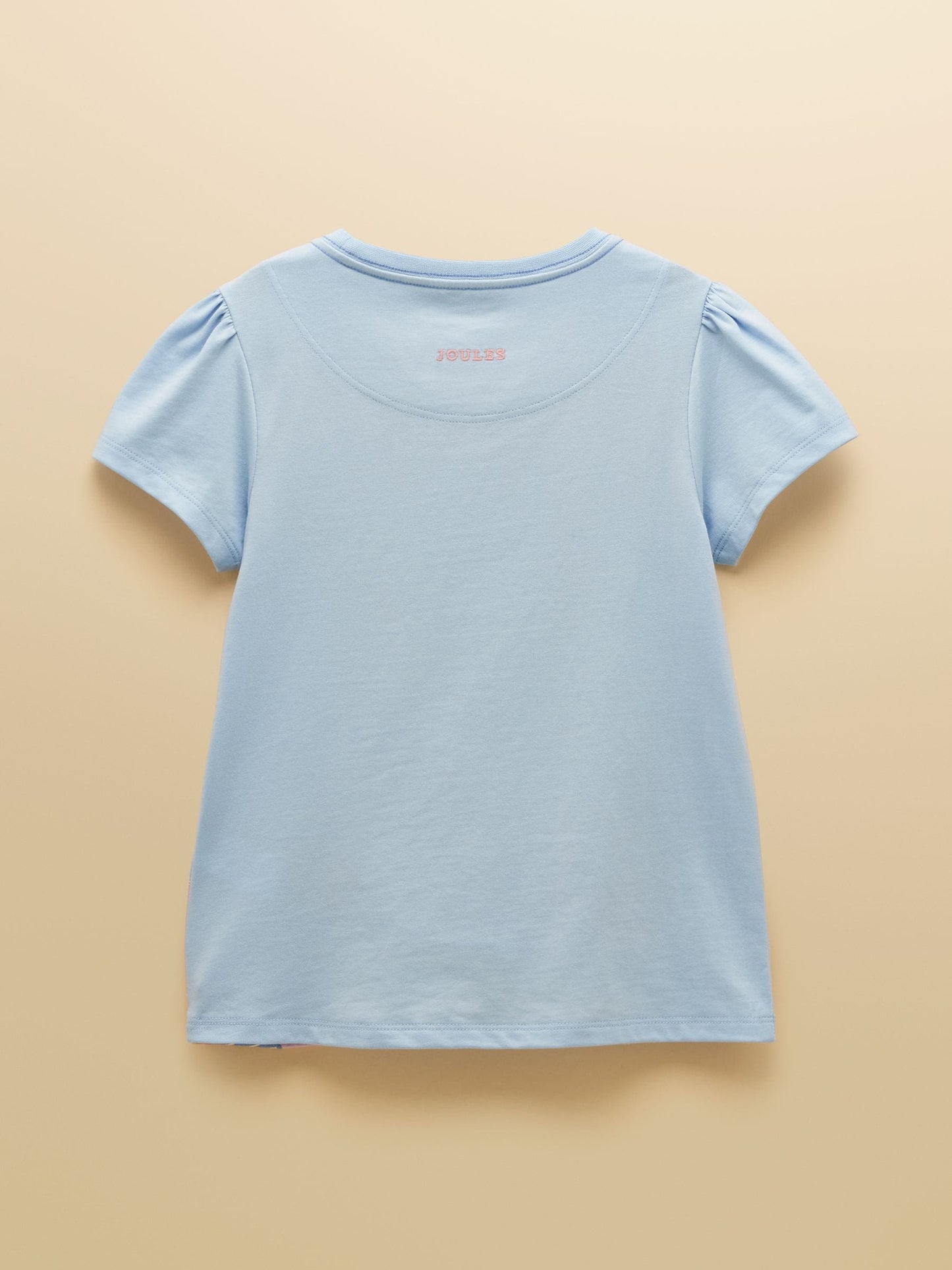 Joules Girls' Astra Blue Dogs Applique Cotton T-Shirt image 3