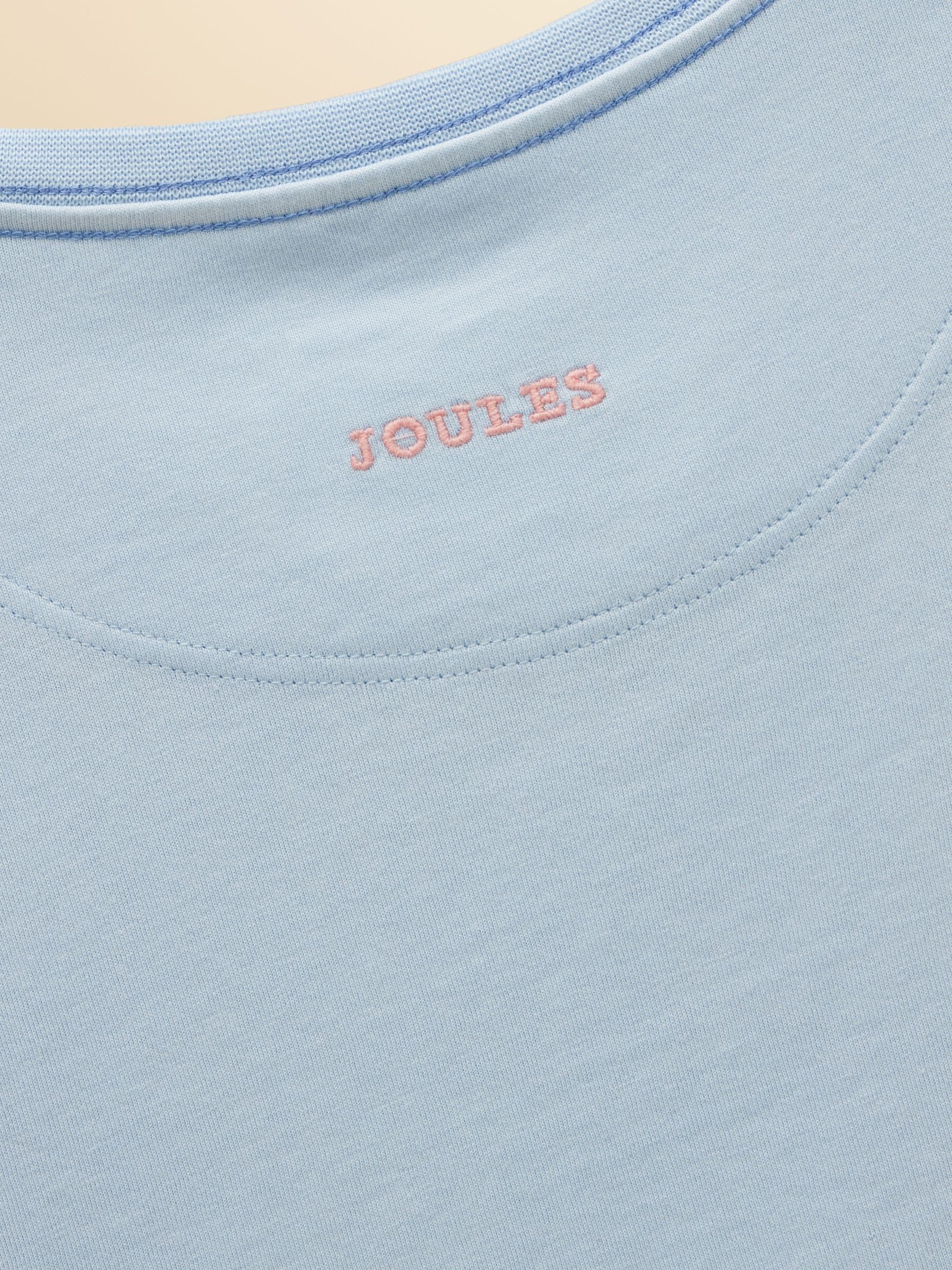 Joules Girls' Astra Blue Dogs Applique Cotton T-Shirt image 6