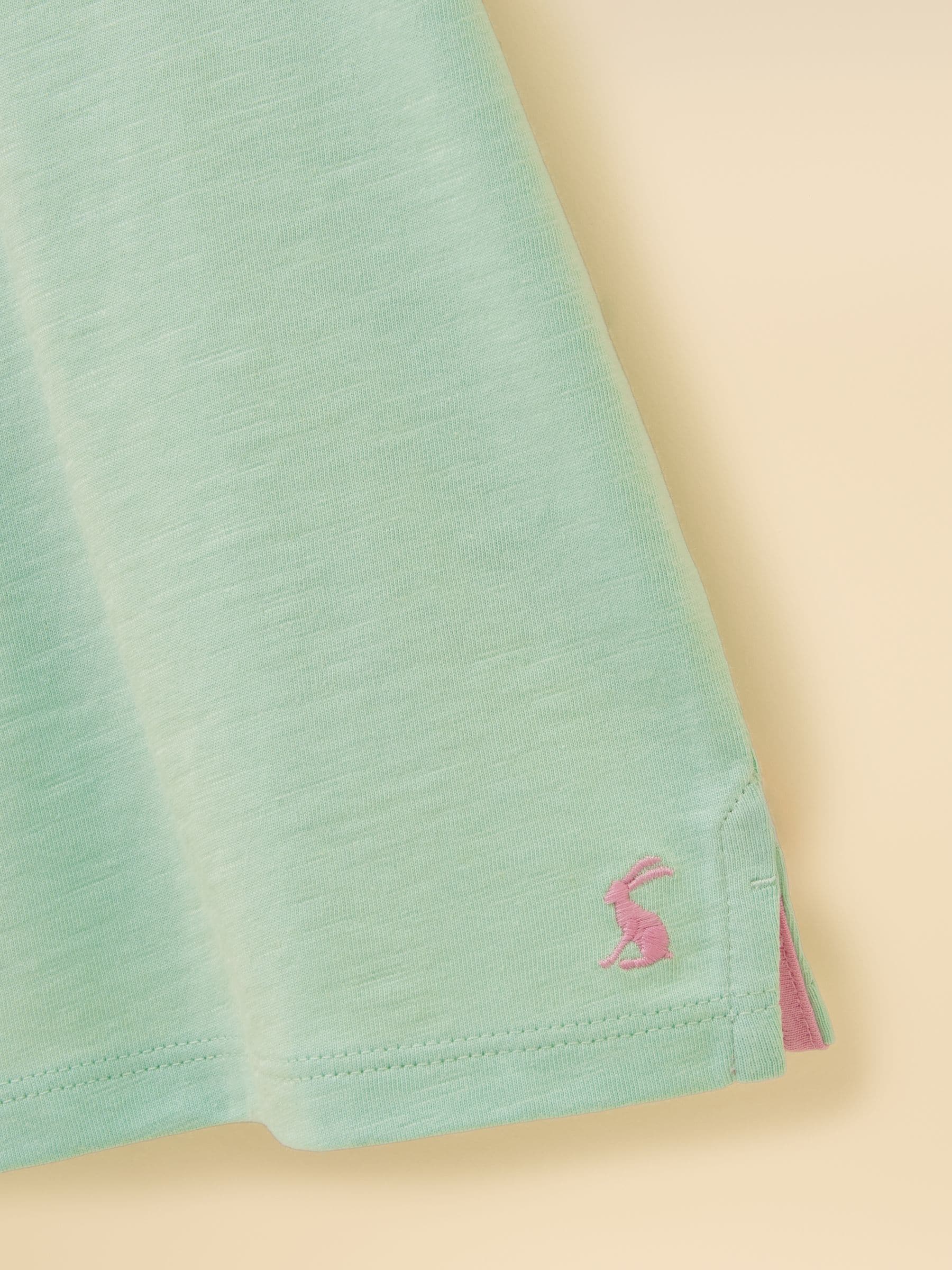 Joules Girls' Fundays Mint Green Graphic Short Sleeve T-Shirt image 5