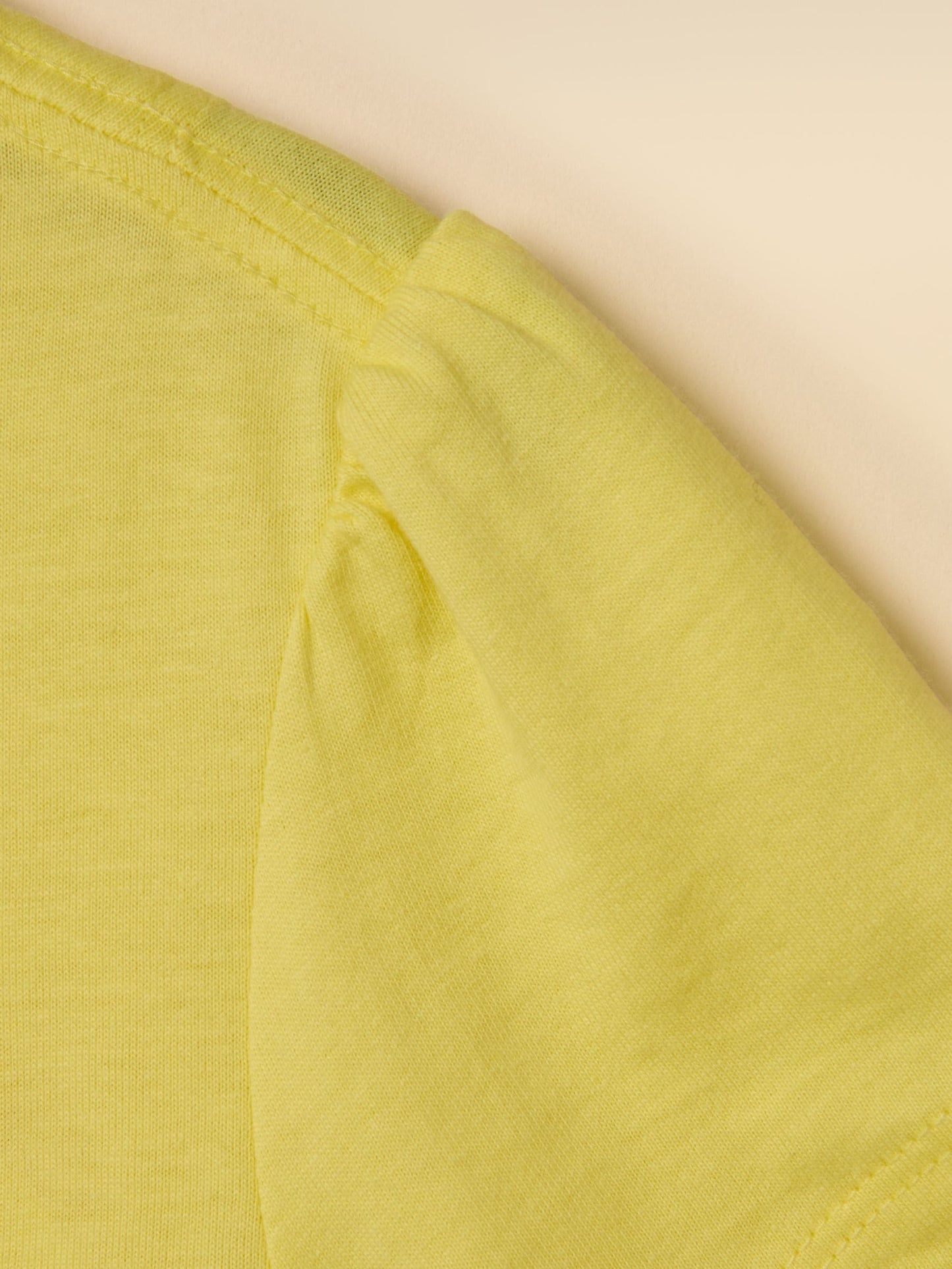 Joules Girls' Let's Go Yellow Cotton Short Sleeve T-Shirt image 4