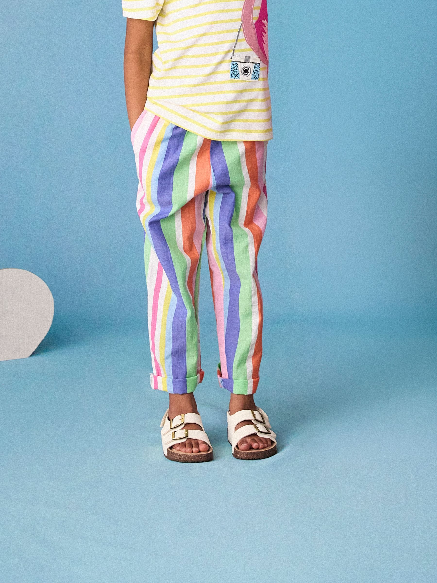 Joules Kids' Wren Multi Striped Woven Trousers image 2
