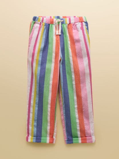Joules Kids' Wren Multi Striped Woven Trousers image 7