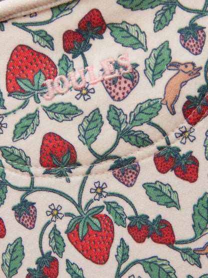 Joules Razamataz Cream Strawberries Cotton Babygrow image 5