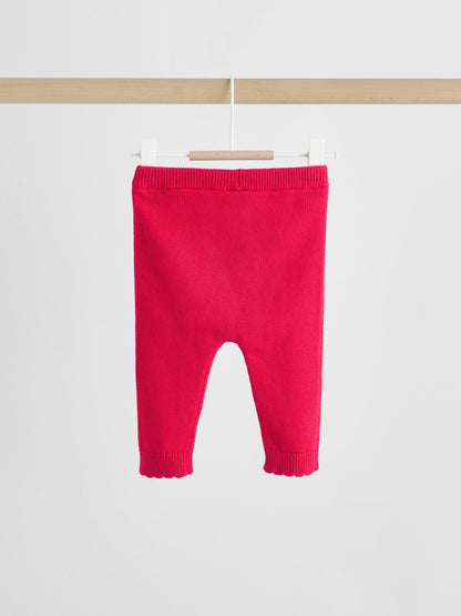 Red Frill Knitted Bow Cardigan Set (0mths-3yrs) image 9