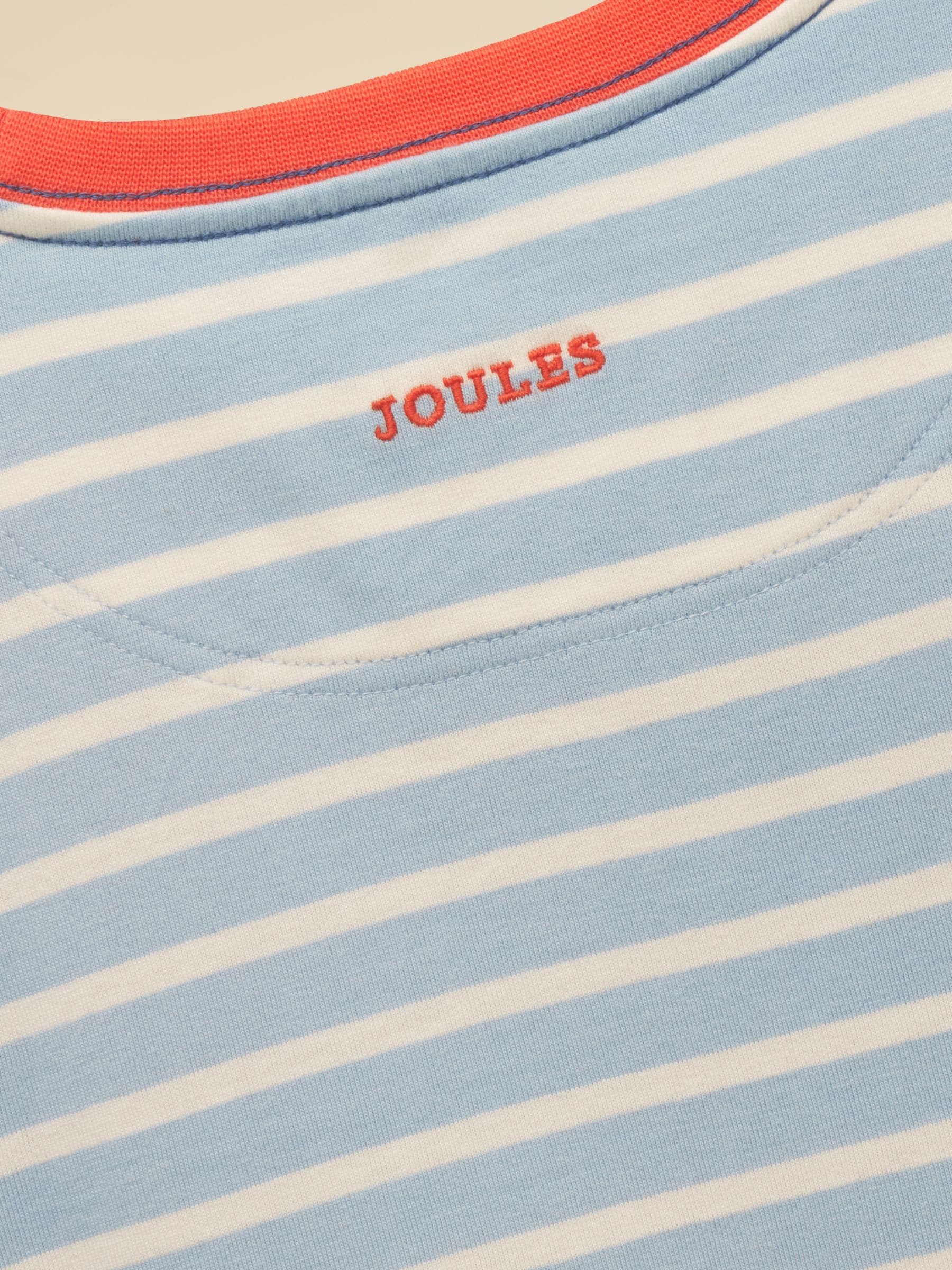 Joules Boys' Archie Blue & White Applique Graphic T-Shirt image 5