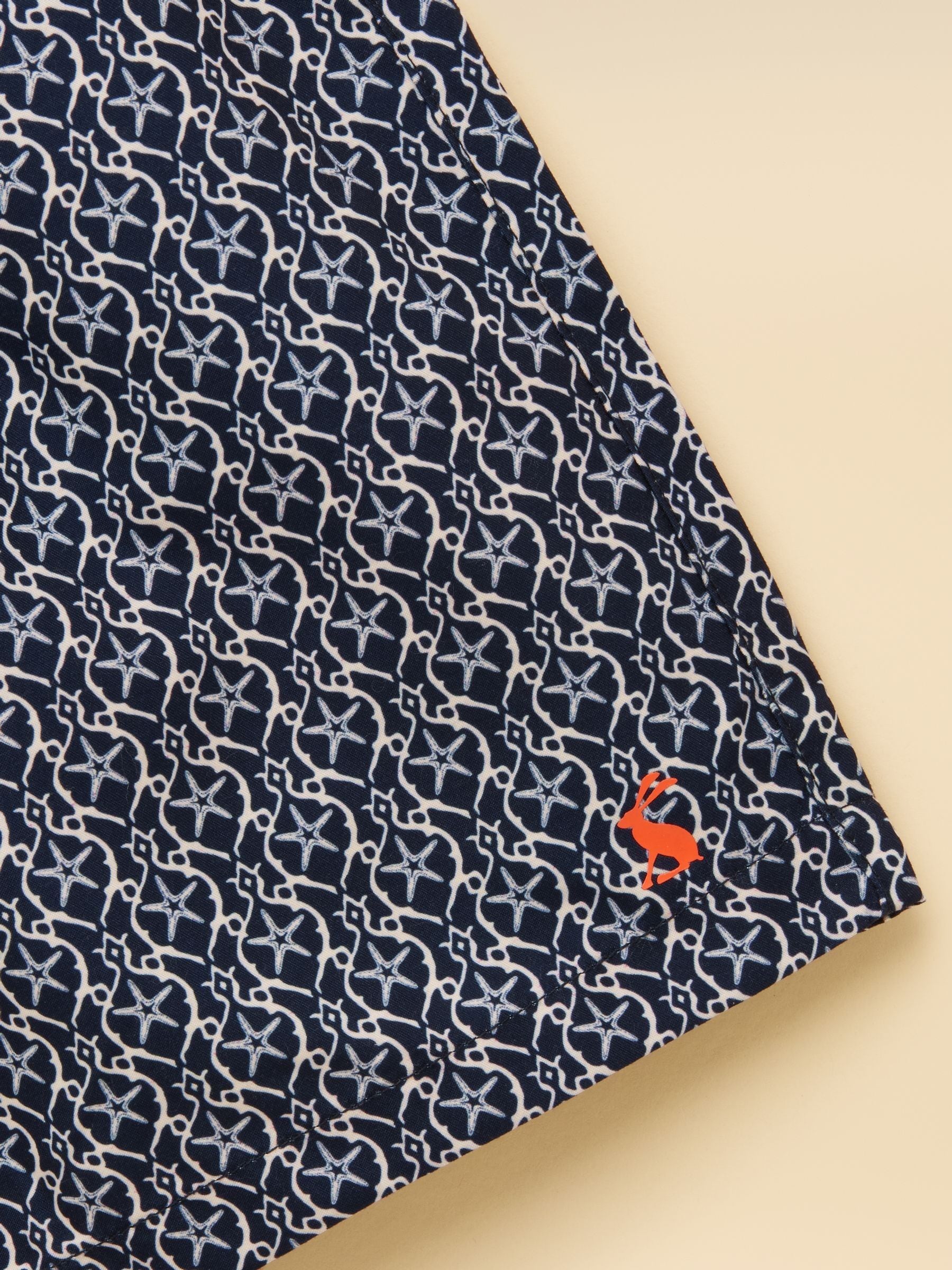 Joules Boys' Ocean Black & White Printed Swim Shorts image 4