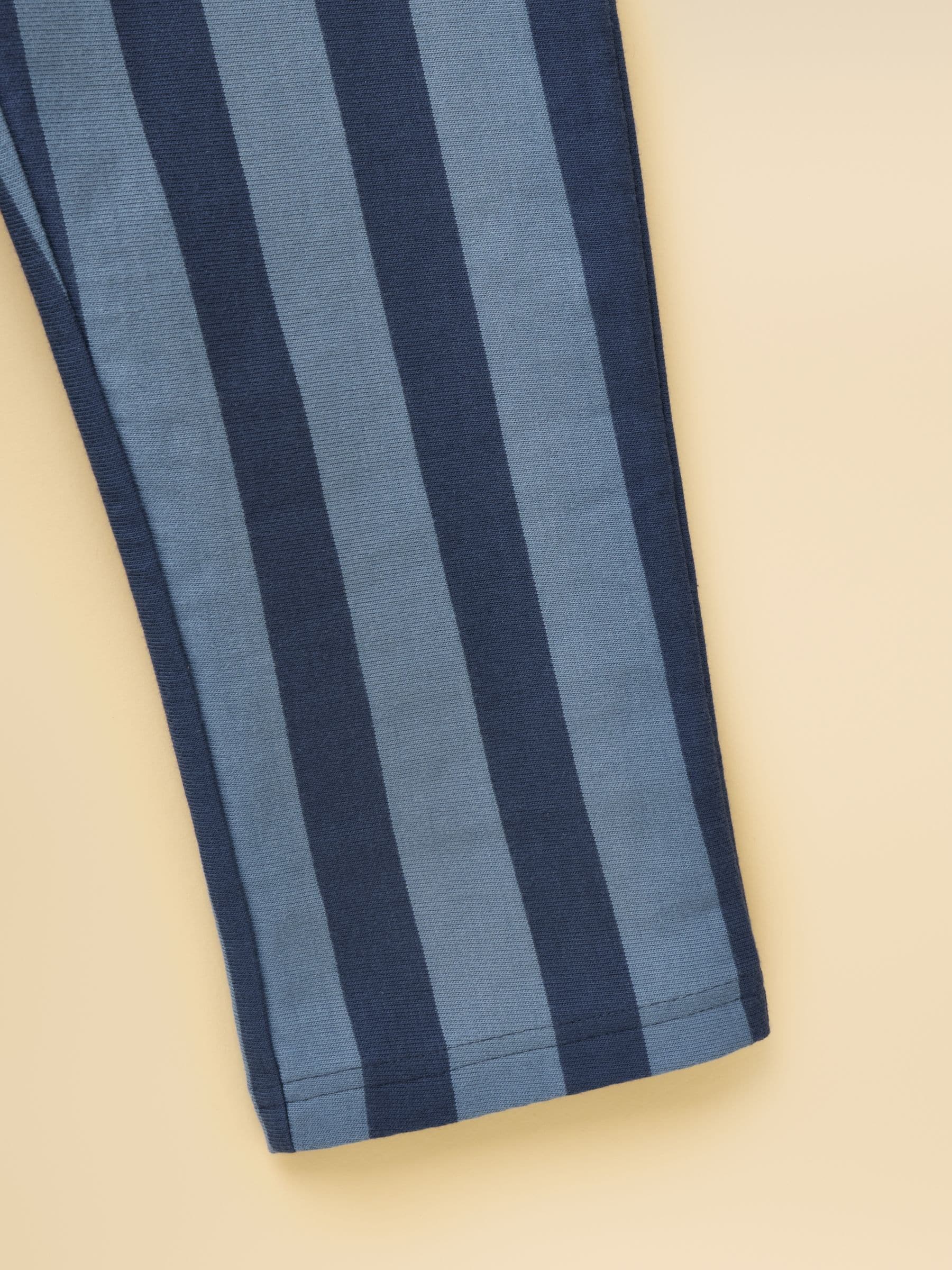 Joules Boys' Noah Blue Striped Jersey Trousers image 5