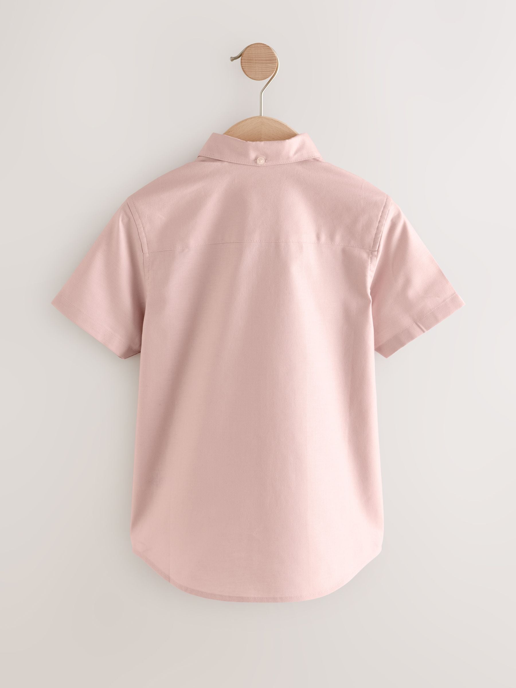 Dsiney Kidz - Pink Logo Short Sleeve Cotton Rich Oxford Shirt (3-16yrs) image 5