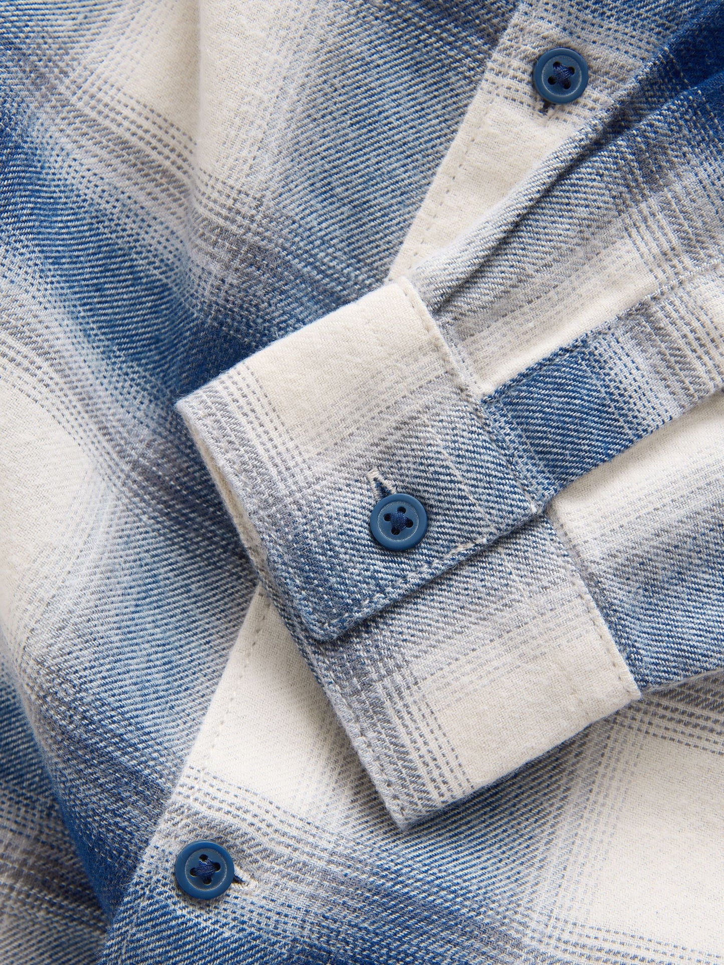 Dsiney Kidz - Blue/Ecru Long Sleeve Cotton Check Shirt (3-16yrs) image 8