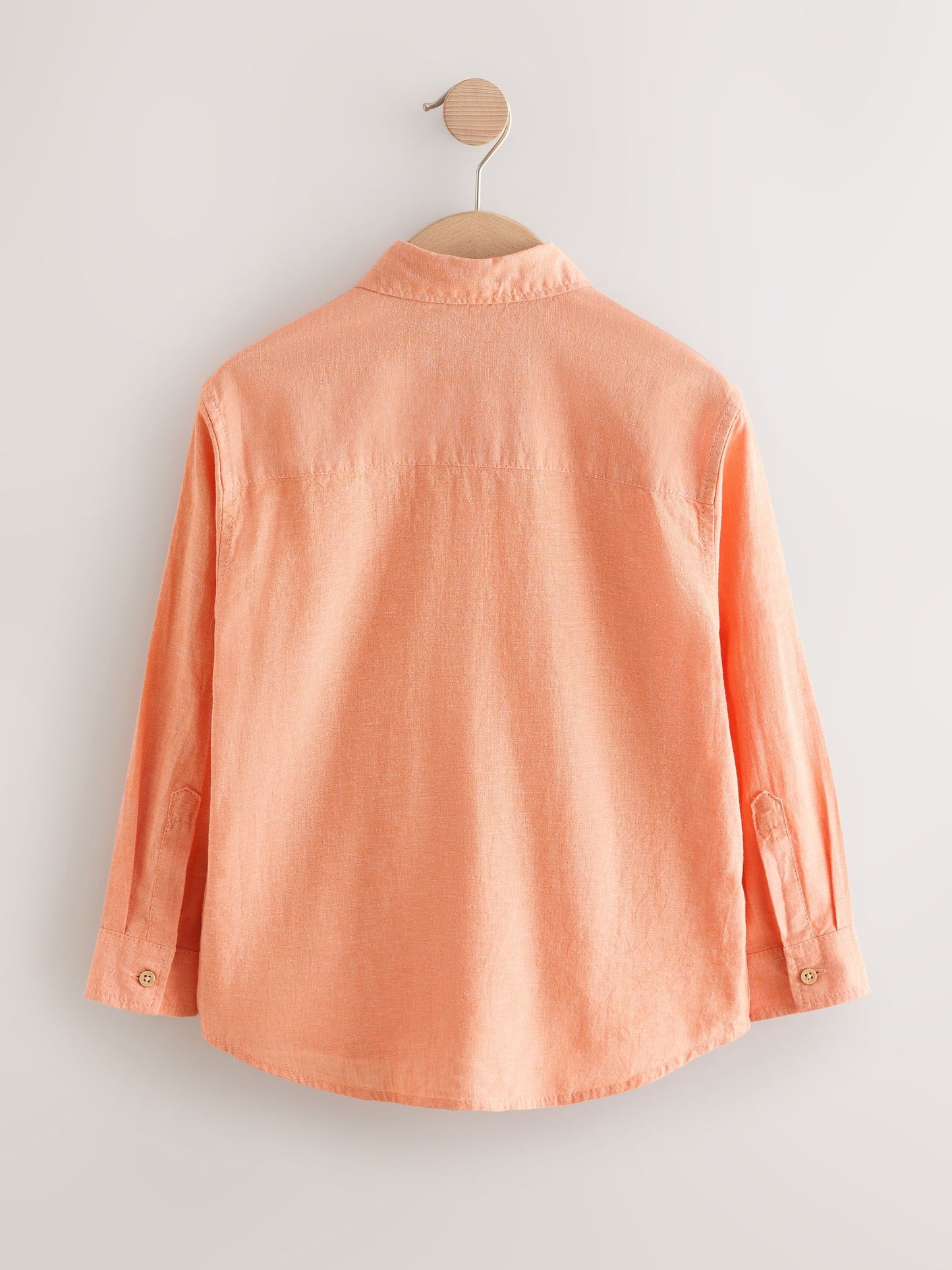 Dsiney Kidz - Orange Long Sleeve Relaxed Linen Blend Shirt (3-16yrs) image 6