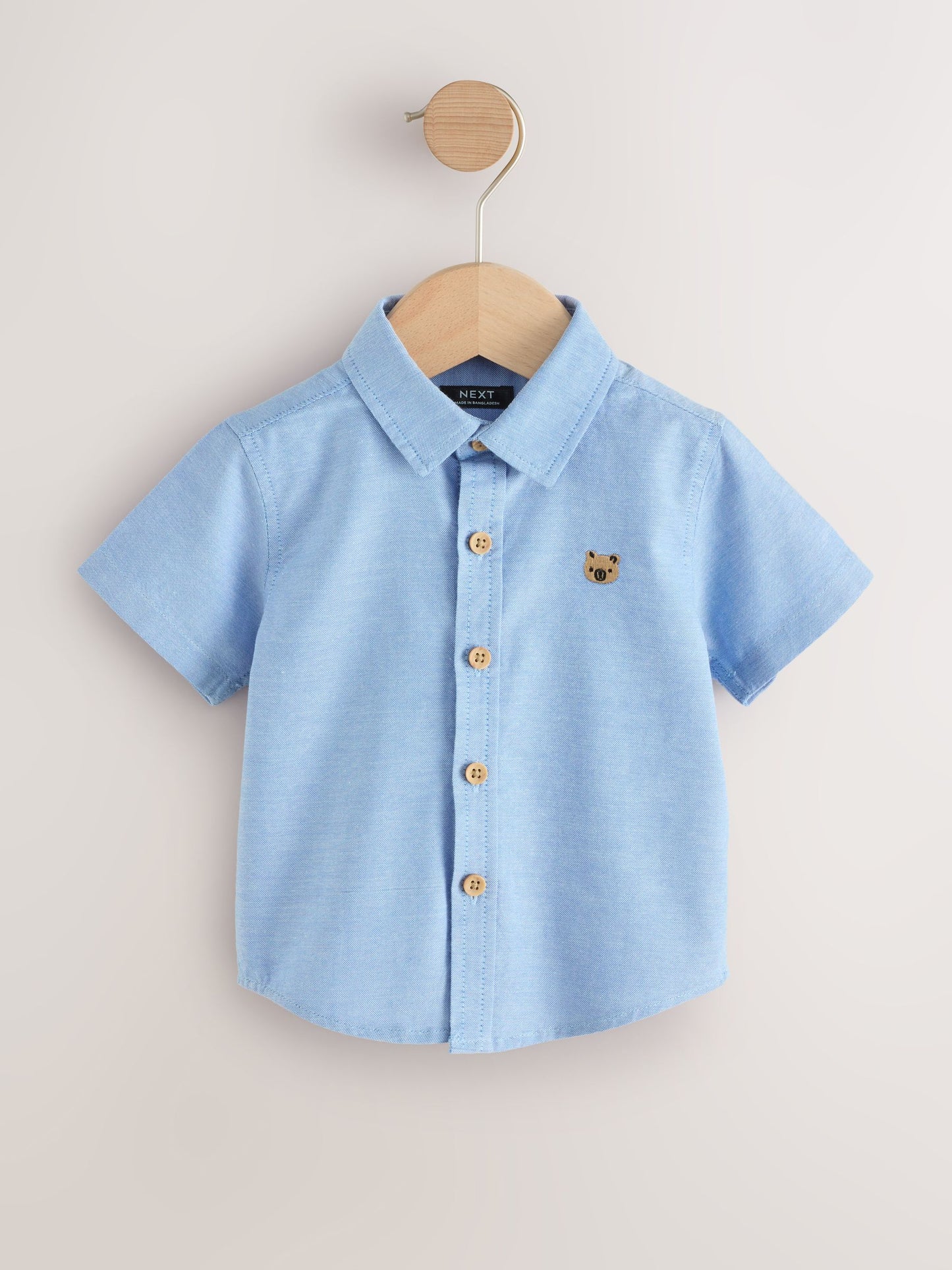 Dsiney Kidz - Blue Character Short Sleeve Oxford Shirt (3mths-7yrs) image 5