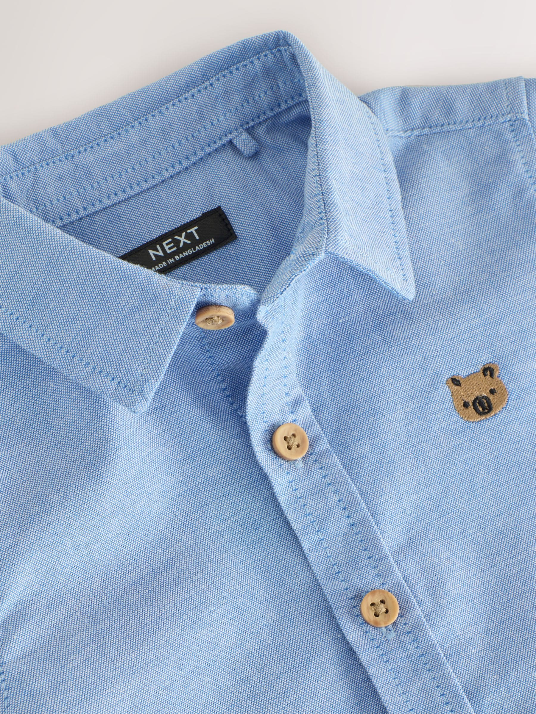 Dsiney Kidz - Blue Character Short Sleeve Oxford Shirt (3mths-7yrs) image 7